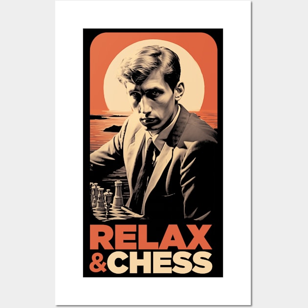 Bobby Fischer - Chess & Relax Wall Art by TNM Design